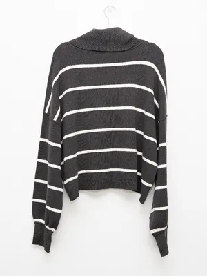 Free People - Paulie Striped Turtleneck Sweater thumbnail 3