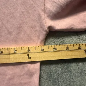 2053 | Tna Aritzia Cotton Long Sleeve Crew Neck Slim Fit Tee Pink Womens‎ XS thumbnail 3