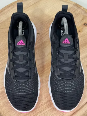 Adidas FluidUp Knit Running Shoe Sneakers Black Pink White Women Size 9.5 H02007 thumbnail 4