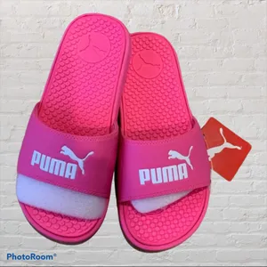 Puma Pink Slides Shower Shoes Sandals Beach Pool Womens 8 thumbnail 11