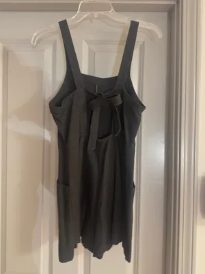 Abound Black Linen Romper thumbnail 2