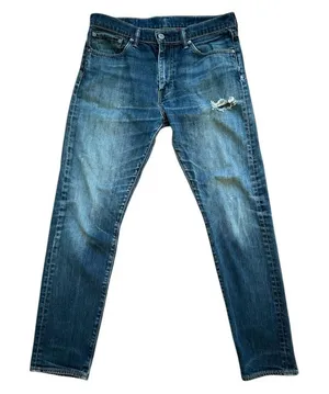Levi’s 508 Distressed Straight Leg Jeans 32x32 Dark Wash Stretch Denim Casual thumbnail 1