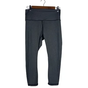 TYR Women's Medium Base Kinetic™‎ High-Rise 21" Leggings Gray Cropped Mid Calf thumbnail 2
