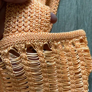 Solid and striped crochet dress thumbnail 4