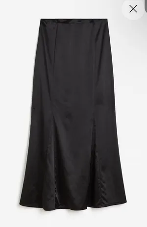 H&M CrêPed Satin Skirt thumbnail 1
