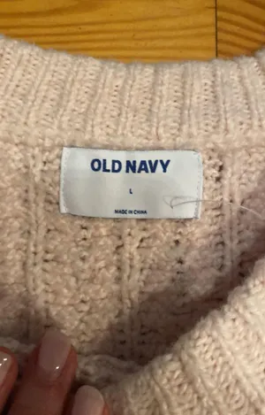 Old Navy Sweater Size Large Light Pink thumbnail 4