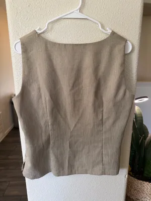 Sleeveless Dress Top size medium Tan thumbnail 5