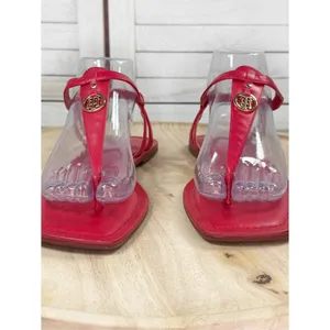 Tommy Hilfiger Jerika‎ Flat Thong Sandals Cherry Tomato Red Women 10 thumbnail 3