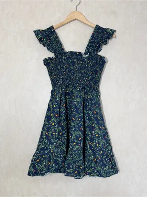 Hill House Home Women’s The Elizabeth Nap Mini Dress Sleeveless Smocked M thumbnail 5