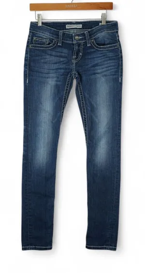 BKE Denim Jeans Womens‎ 26Rx31.5 Fits (30x31) Stella Skinny Stretch Low Rise thumbnail 1