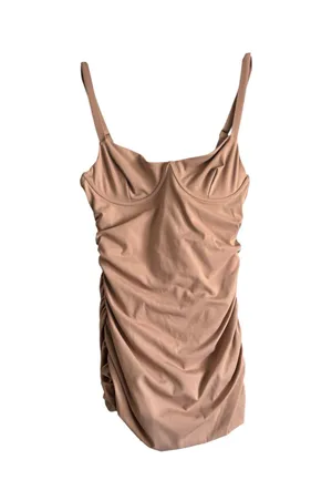 Skims Sculpting Swim One Piece in Taupe | Size Small | NWT w/ Seal | Sold Out & Rare thumbnail 1