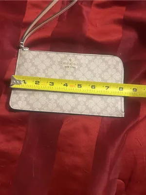 Kate spade flower dark beige wristlet thumbnail 11