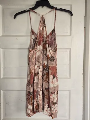 Shyanne Blush Multi Floral Spaghetti-Strap Mini Dress thumbnail 3