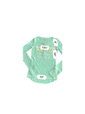 Aeropostale Y2K long-shirt with embroidered logo size M thumbnail 4