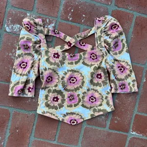 NWOT Free People Floral Top thumbnail 1