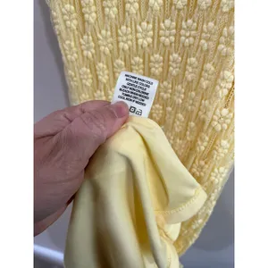 No Comment Yellow Mesh Lace Trim Y2K Bodycon Midi Dress‎ Size XL thumbnail 5