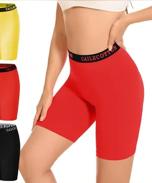 Womens High-waist biker shorts thumbnail 1