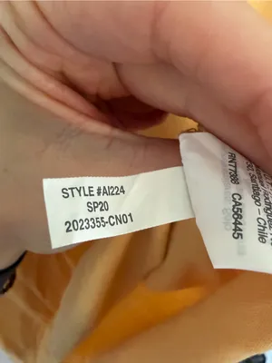 Madewell Mustard Yellow V-Neck Relaxed Cotton Blend Tank Top Large thumbnail 7