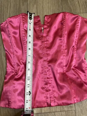 Princess Polly Satin Corset Top Pink Size 2 Hook Front Coquette thumbnail 5