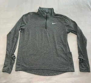 Nike Element Women's 1/2-Zip Running Top CU3220-084 Gray Size M Activewear thumbnail 1