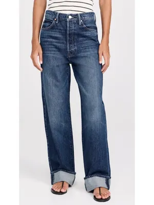 NWT Mother LIL Spitfire Nerdy Cuff in Did You Bring Me Anything? Slouchy Jean 28 thumbnail 13