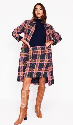 Boden Estella Check Skirt thumbnail 1