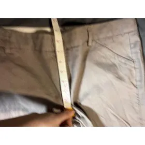 Gap‎ Perfect Trouser Women Crop Capri 12R Mid Rise Tan Beige Brown Pants Pockets thumbnail 5