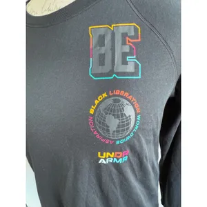 Under Armour BE Black Liberation Worldwide LS‎ T Shirt Top Medium thumbnail 3