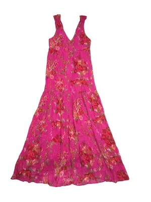 NWT Sezane Titania in Helena Fuchsia Pink Maxi Tank Dress 36 / US 4 thumbnail 8