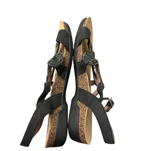 Dansko Reeta‎ Beaded Sandals Black Sz 38 EU/ 7.5 US leather iridescent thumbnail 9