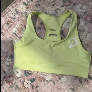 Peloton small green yellow sports‎ bra thumbnail 2