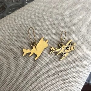 Vintage Plane Hook Earrings thumbnail 2