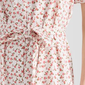English Factory White and Red Floral Midi Dress thumbnail 8
