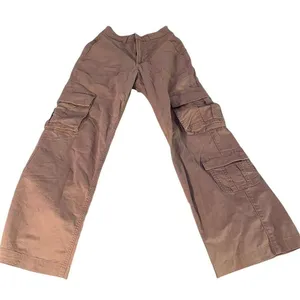 Hollister baggy cargo pants tan brown thumbnail 1