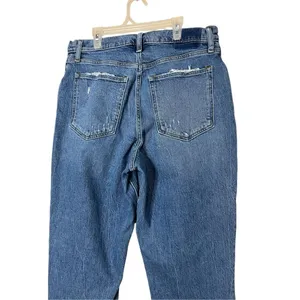 Abercrombie & Fitch Curve Love Ultra‎ High Rise 90s Straight Jeans Size 32/14 thumbnail 7