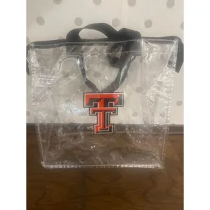 Texas Tech Red Raiders Clear Stadium Tote Bag Zippered 12x12x6 NCAA Gameday thumbnail 2