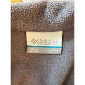 Columbia Women's Gray glacial Fleece 1/4 zip mock neck activewear pullover Small thumbnail 6