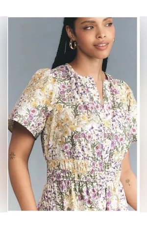 Anthropologie Floral Maxi Dress thumbnail 4