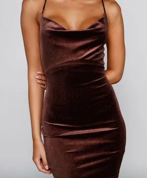 Windsor brown sparkly mini dress thumbnail 2