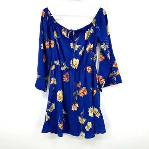 NWT‎ Altar'd State size medium blue floral dress thumbnail 2