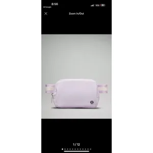 Lululemon Athletica everywhere belt bag in lilac ether/white opal/white. thumbnail 12