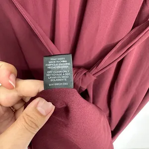 Wayf‎ Maroon Bridesmaid Maxi Wrap V-Neck Dress Size Small thumbnail 9