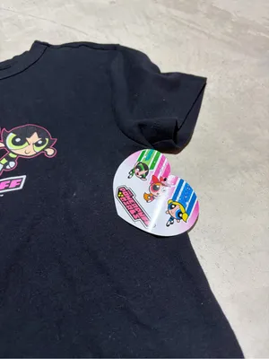 Black Powerpuff Graphic baby tee small NWT thumbnail 5