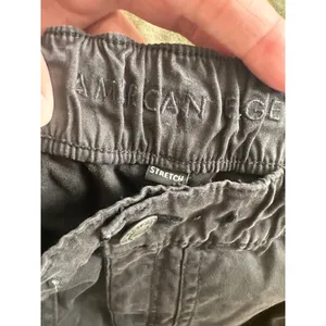 American Eagle Next Level Stretch Black Jogger Pants Ankle Zip Utility Women 8‎ thumbnail 6