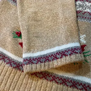 Crystal Kobe Embroidered Cardinal Holiday Christmas Cardigan Sweater thumbnail 10