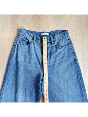 Loft EUC Women's Medium Wash The Palazzo Jeans Size 26/2 thumbnail 3