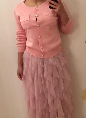 Pink tulle skirt. Xs thumbnail 6