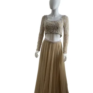 Sherri Hill 53559 Nude Ivory Beaded Two Piece Prom Gown Dress Womens 00 NEW thumbnail 5