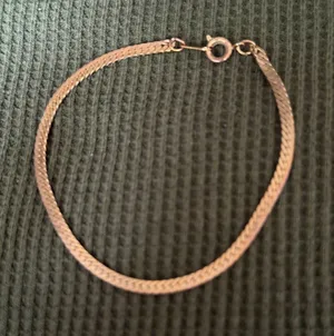 Rose Gold Herringbone Chain Bracelet - Women Jewelry thumbnail 1