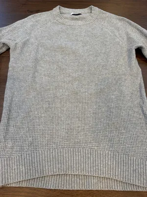 Old Navy Women’s So Soft Crewneck Waffle Knit Sweater Gray - Small Tall - C1-345 thumbnail 3